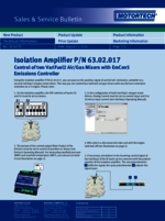 Sales & Service Bulletin Isolation Amplifier for VariFuel2/EmCon5